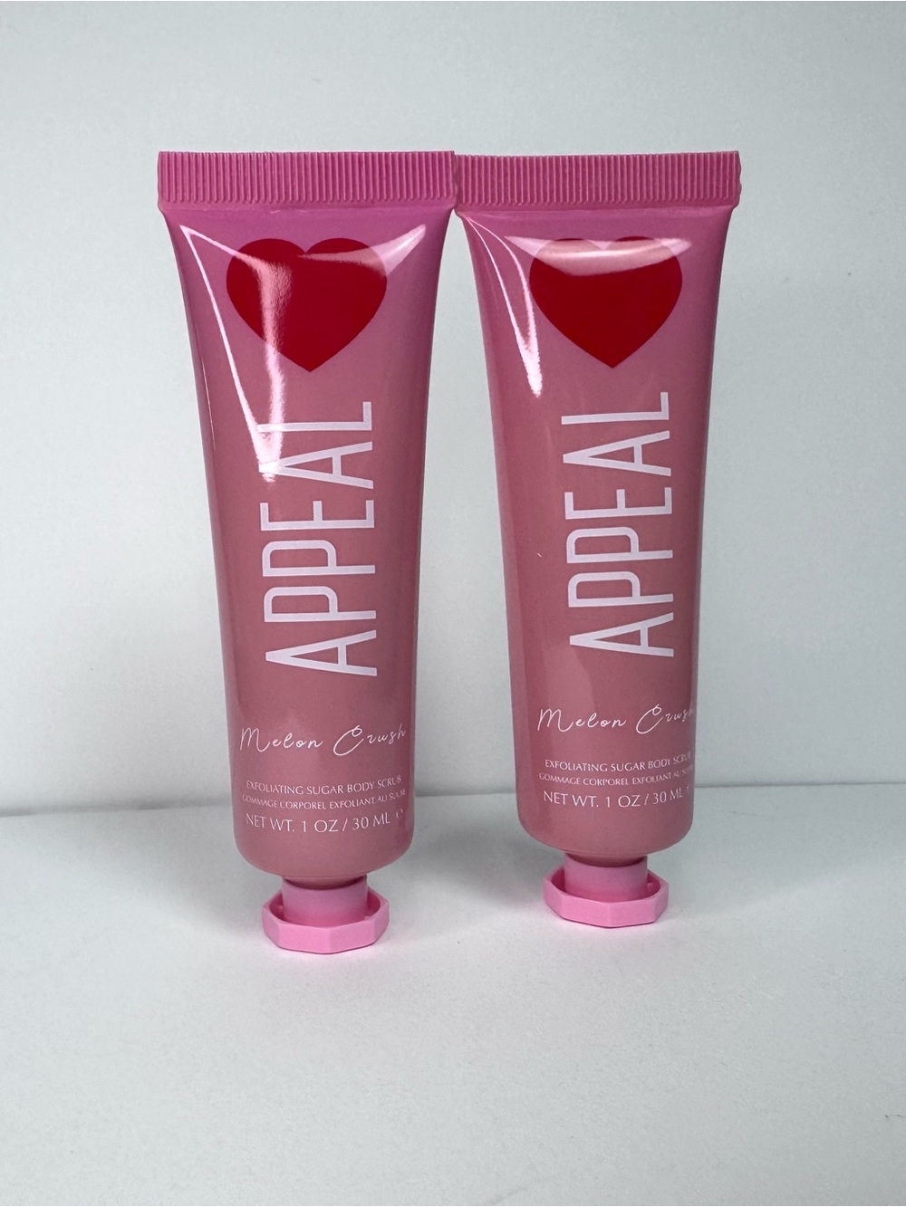 Appeal Melon Crush Exfoliating Sugar Body Scrub - 2 NEW 1 oz ea